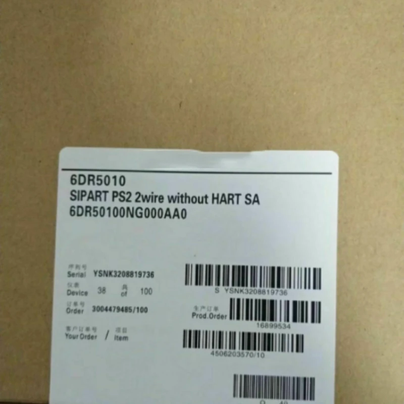 

New 6DR50100NG000AA0 SMART SIPART PS2 ELECTRICAL POSITIONER 6DR5010-0NG00-0AA0