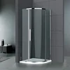 Frameless Sliding Shower Enclosure for Bathroom, Single Shower Door, Obscure Glass, 10 mm 1