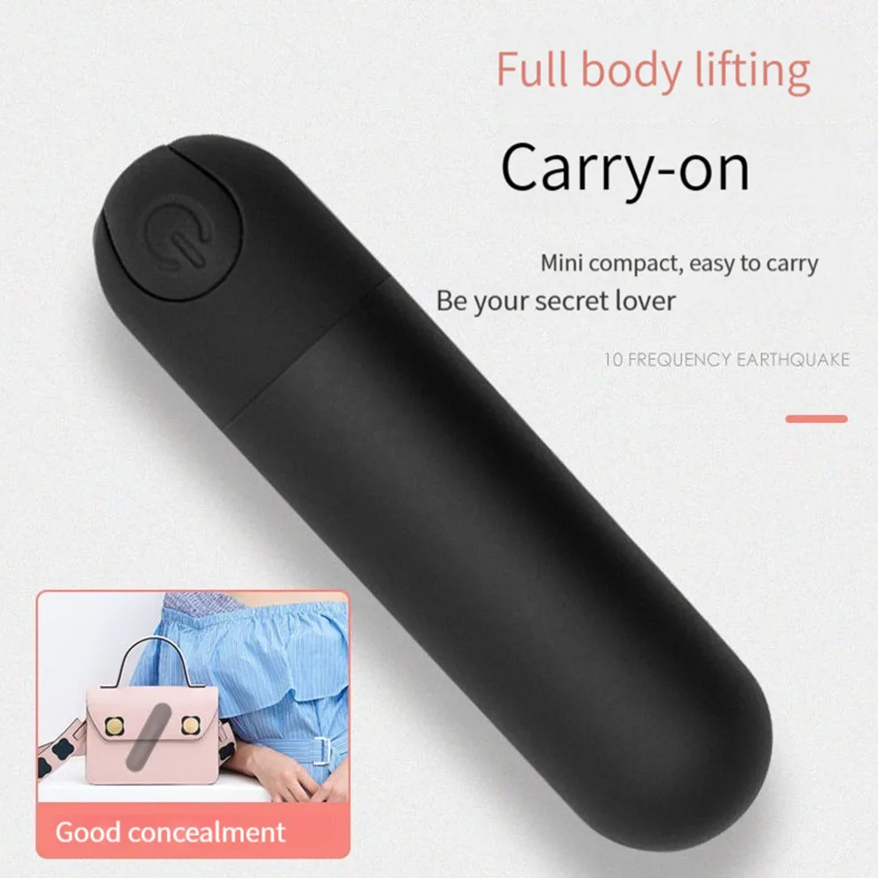 10 Speed Mini Bullet Vibrator for Women Rechargeable Wireless Vibrating Anal Bullet Clitoral Stimulator Dildo for Adult Sex Toys