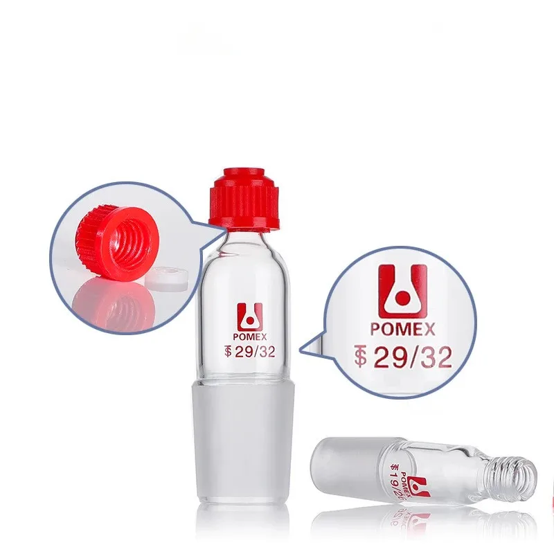 Screw Mouth Thermometer Sleeve 14/23 19/26 24/29 24/40 29/32 34/35 40/38 Lab Glass Sleeve Thermometer Adapter Nut Lab Glass Adapter Lab Glass Supplies