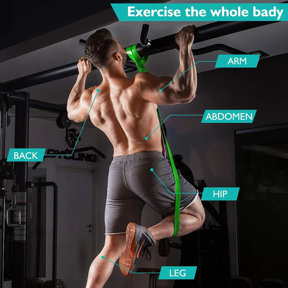 Bande Élastique De Résistance Fitness 21mm Noir | Musculation, Yoga, Crossfit
