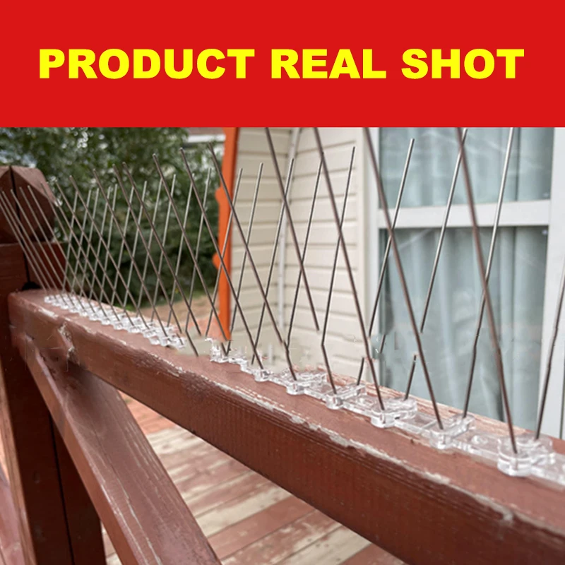 Plastic and Stainless Steel Bird Deterrent Spikes Strip