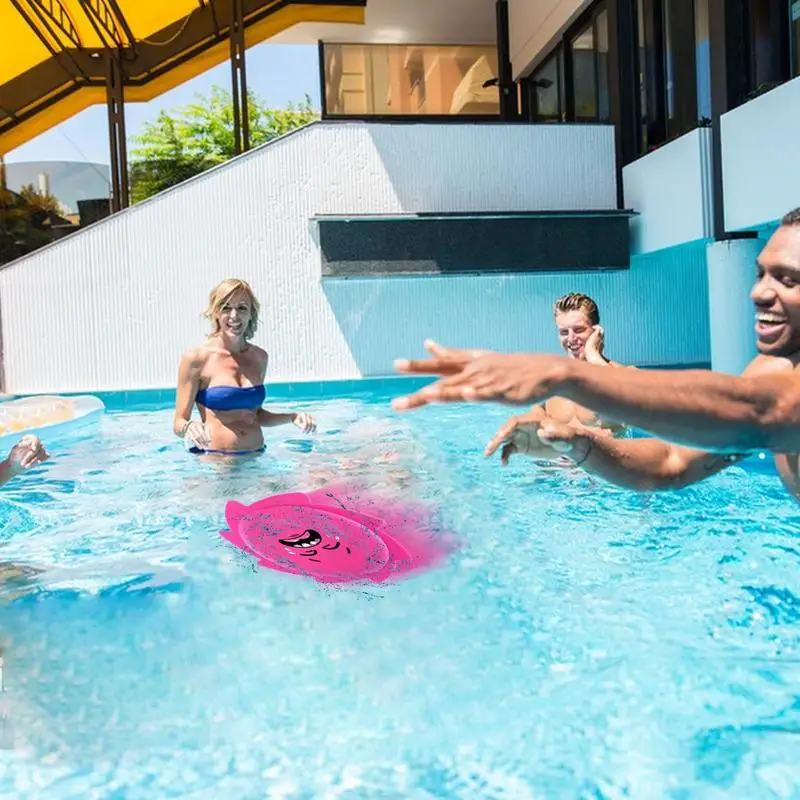 Water Splash Flying Disc Children Toys Swimming Pool Outdoor Sport Summer Beach Party Games Silicone Flying Ring for kids