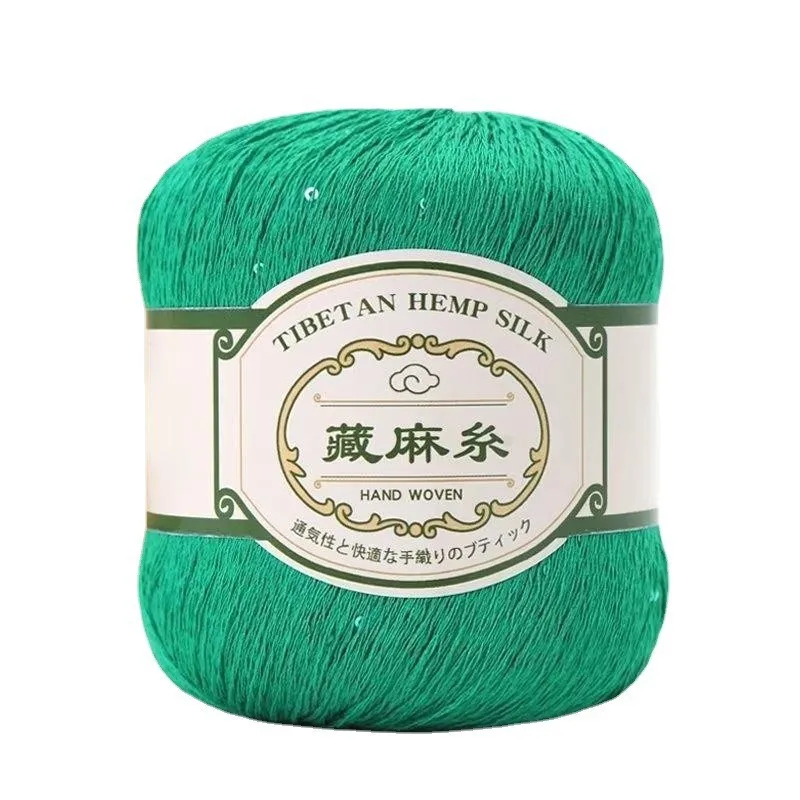 50g/group, 100m Sequin Tibetan Twine New Linen Lace Thread Summer Short Sleeve Shawl Soft Lace Thread Braided Thread 4