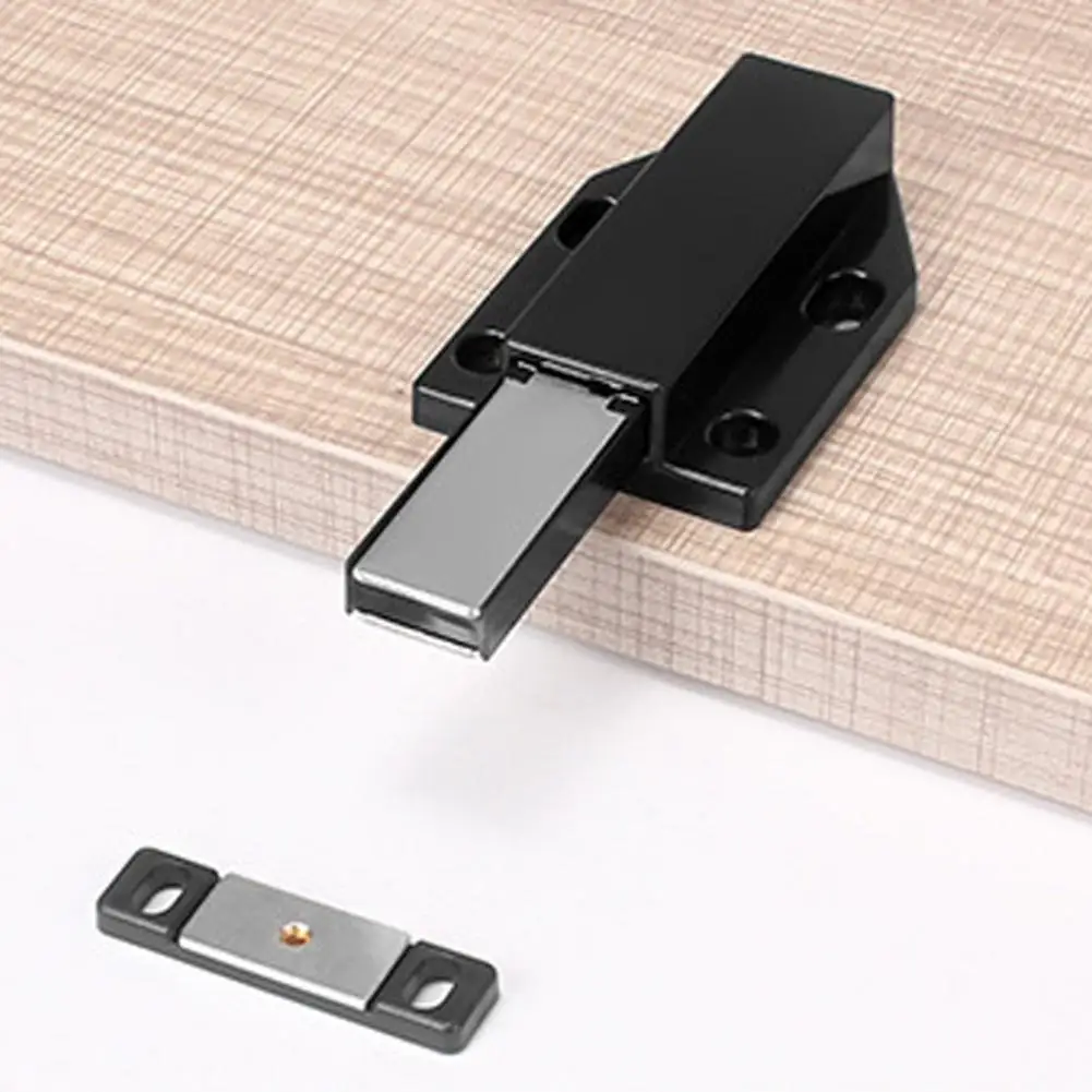 Cabinet Door Push Latch Strong Suction Push To Open ABS Single-headed Magnetic Release Latch for Closet