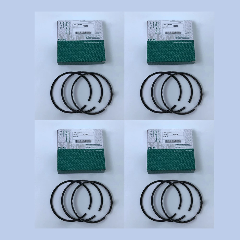 

4pcs Piston Ring STD Set for Kubota V2203E V2203B V2203 V2203T