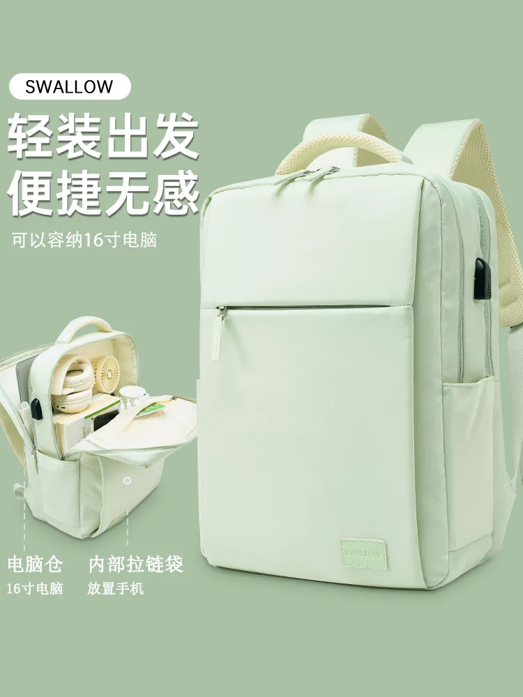 2025 New Women Laptop Backpack 15.6 Inch, Commute Travel Business School Bag Lightweight