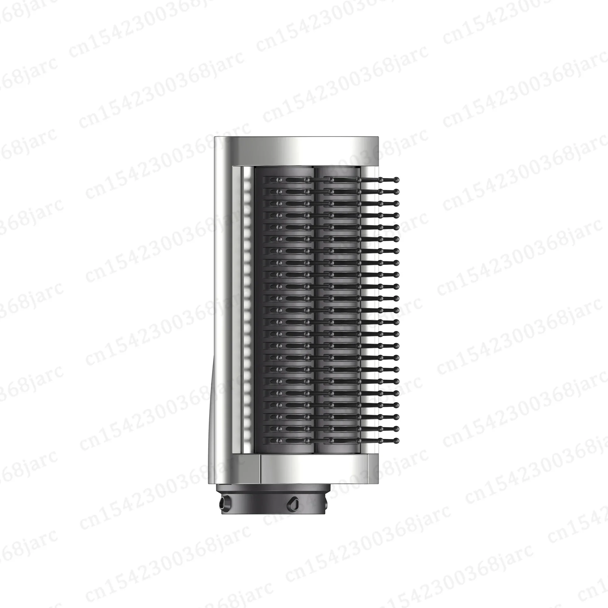 Versatile Hair Styling Nozzle with Multi-Function Curler and Smoothing Brush Attachment