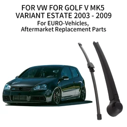 Rear Wiper Arm with Blade for VW Golf V MK5 Variant Estate (2003 - 2009) (Arm and Blade)