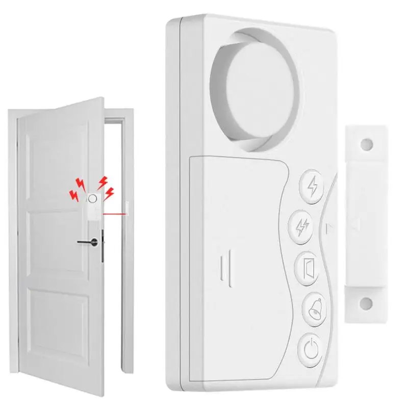 

Refrigerator Door Alarm Freezer Door Alarm When Left Open Magnetic Security Sensor Windows Open Alarms Pool Door Alarm For Kids