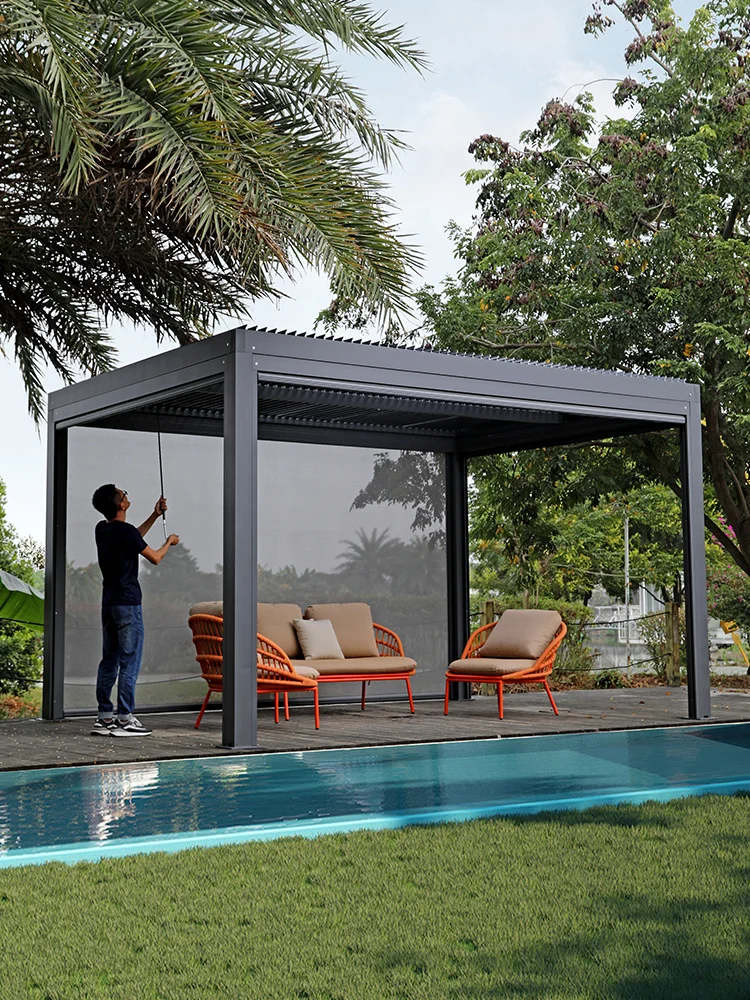 Outdoor Gazebo Pergola Aluminium 3X4 4X4 3X6 3X5 4X6 4X5 3X3 Electric  Bioclimatica Arches Arbours Pergolas aluminium perg