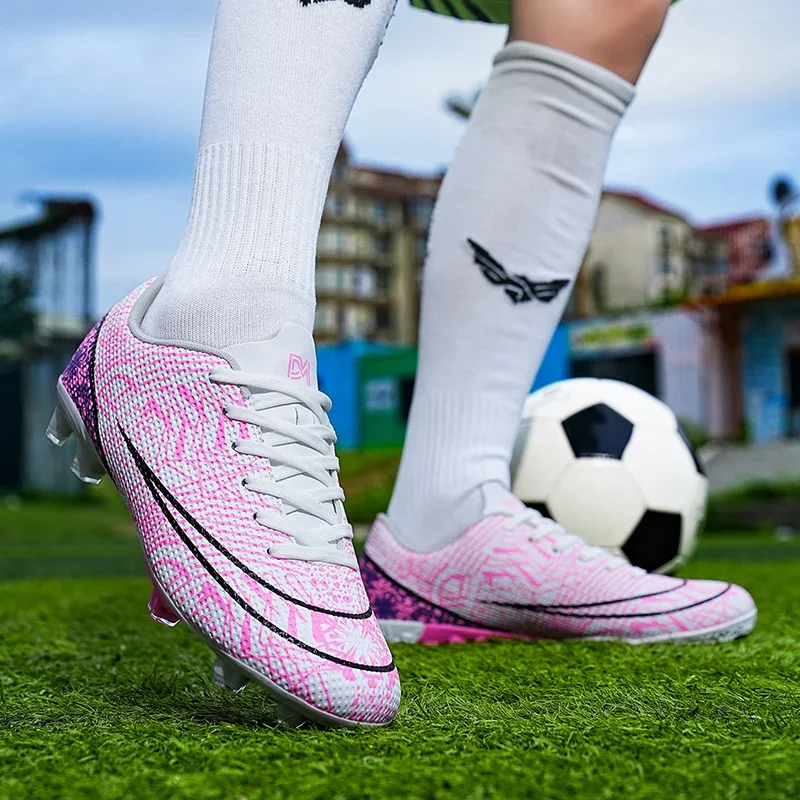 Men Society Football Shoes Resistant TF/FG Cleats Students Training Boy Soccer Shoes Comfortable Outdoor Sneaker Football Boots