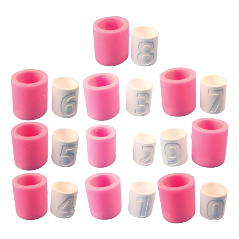 

Compact Silicone Mold for Making Number Shaped Cement Holder Ornaments Dropship