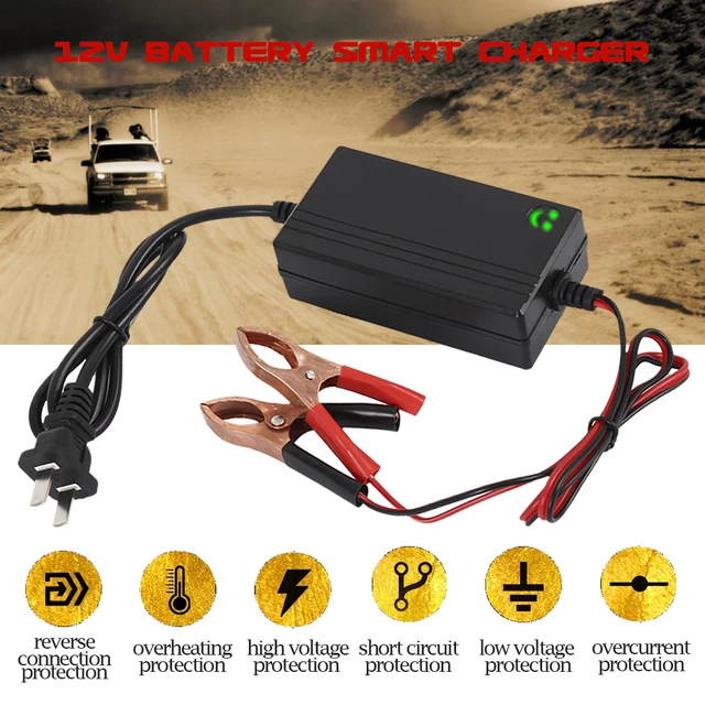 12V 1300mA Smart Auto Batterie Ladegerät Wiederaufladbare Versiegelte Blei Batterie  Ladegerät Universal Für Auto Lkw Motorrad - AliExpress