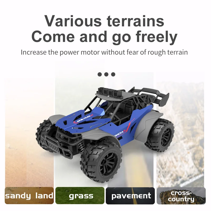 High Speed Remote Control Car Truck with Lights for Kids