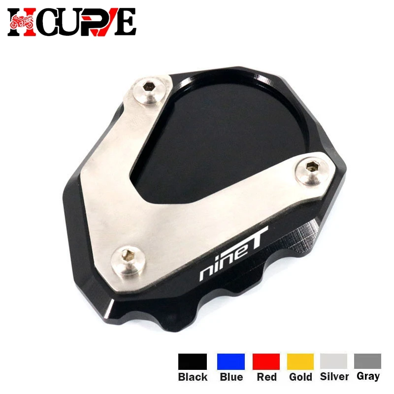 

CNC Kickstand Foot Side Stand Extension Pad Support Plate Enlarge Stand For BMW R Nine T R nineT Rnine T RNINET 2014 2015 2016