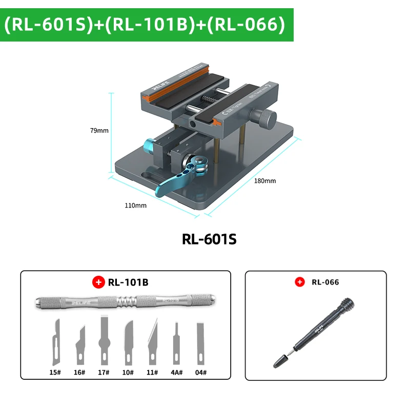 Relife RL-601SL Anti-slip Rotating Universal Fixture Clamp Holder Easy Quick Remove The Back Cover Glass for Mobile Phone mobile phone clamp