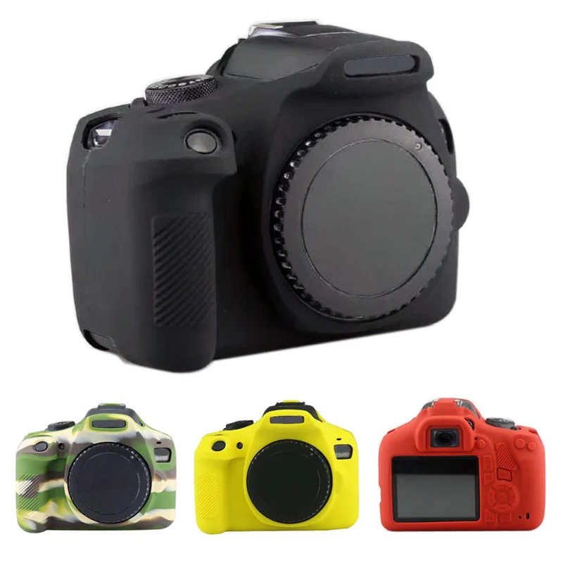 Camera Soft Silicone Rubber Skin Case for Canon Eos Rebel T6 T7