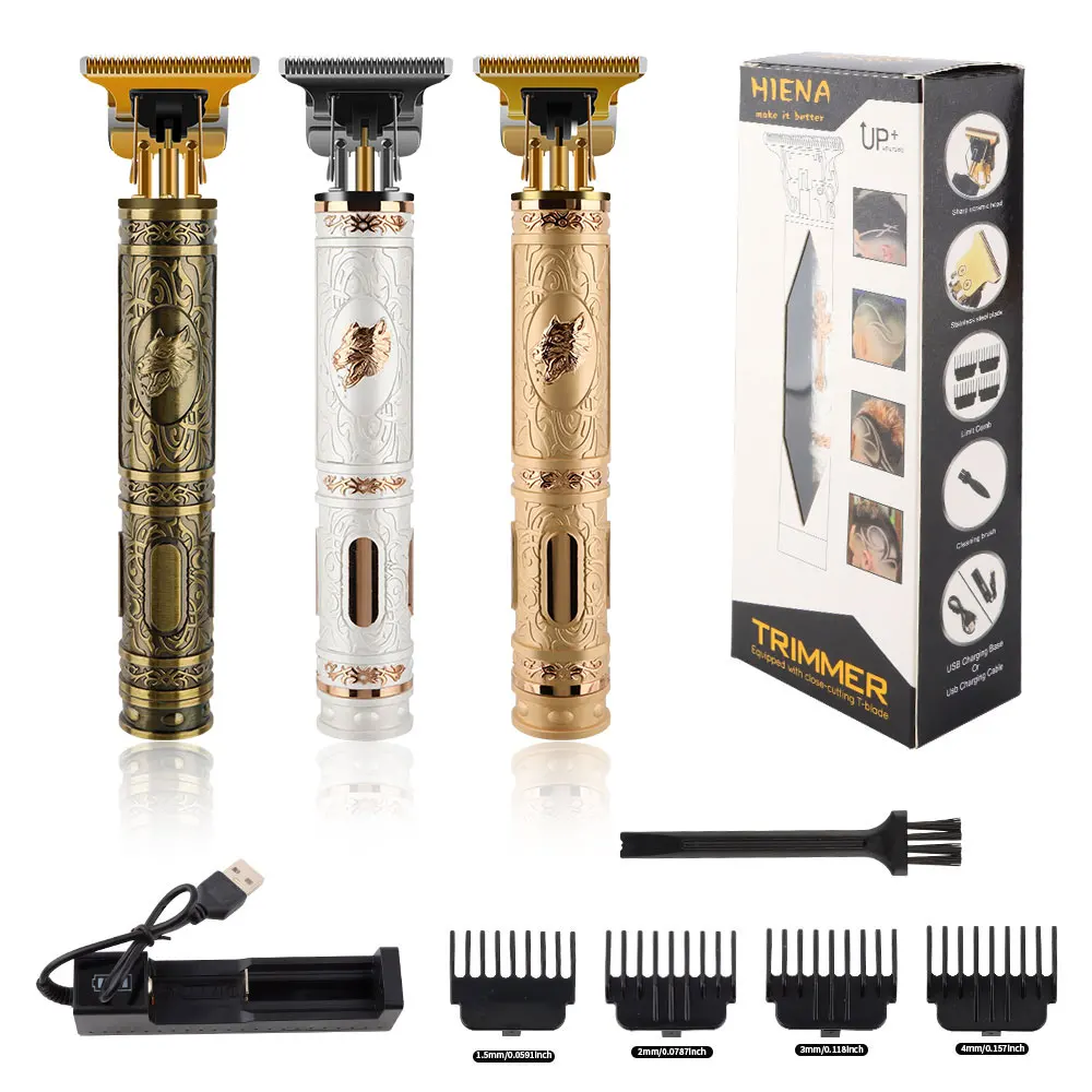T9 Electric Hair Cutting Machine Hair Clipper Professional Men Shaver Rechargeable Barber Trimmer for Men Dragon Buddha