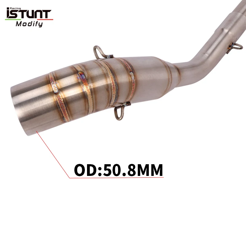Motorcycle Full System Exhaust Escape Modify Stainless Steel Front Link Pipe For KAWASAKI Z125 Until 2018 Z125 Pro Until 2022 - Image 6