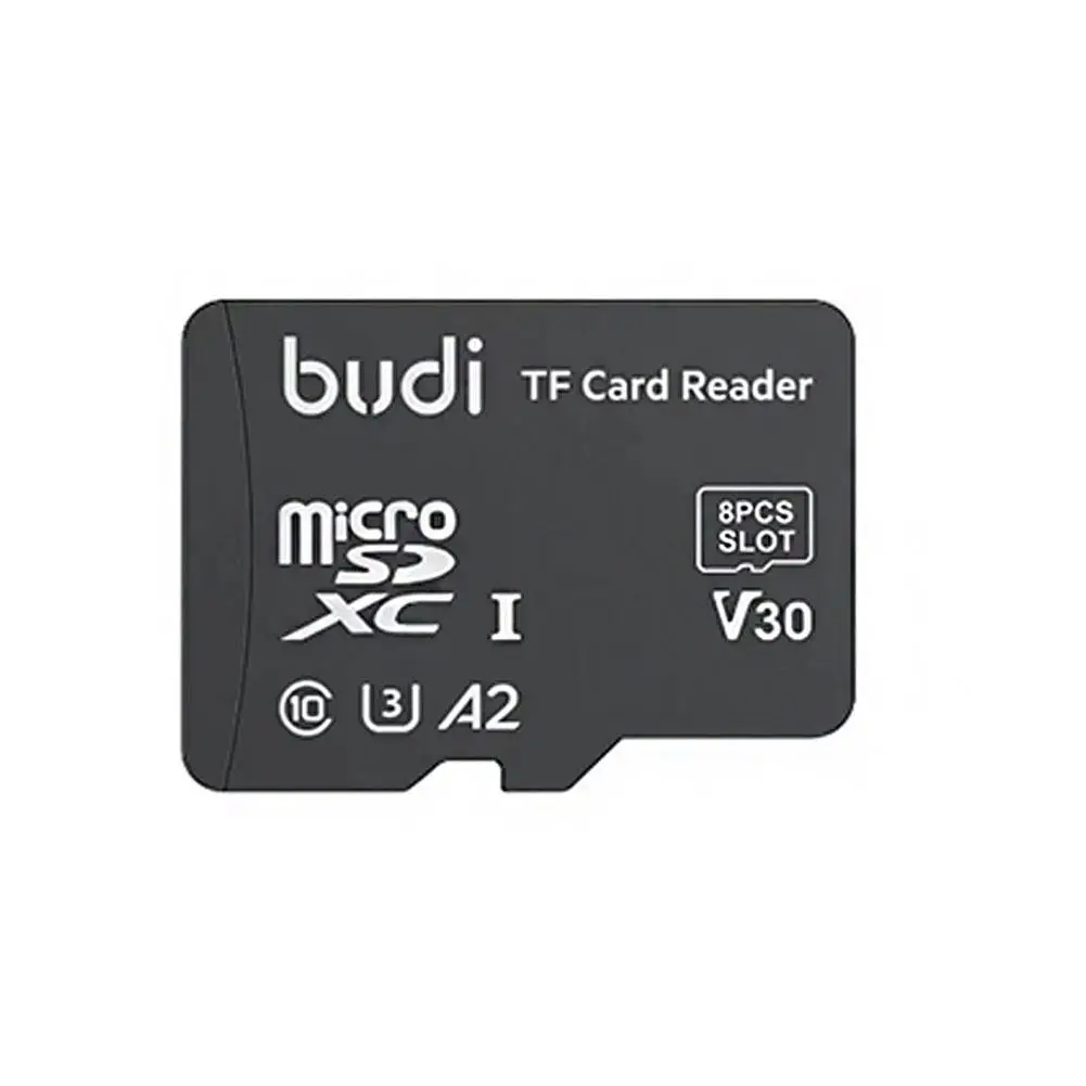 BUDI TF カードリーダー TF カード外観デザイン 8 TF カードスロット多機能高速メモリカードリーダー