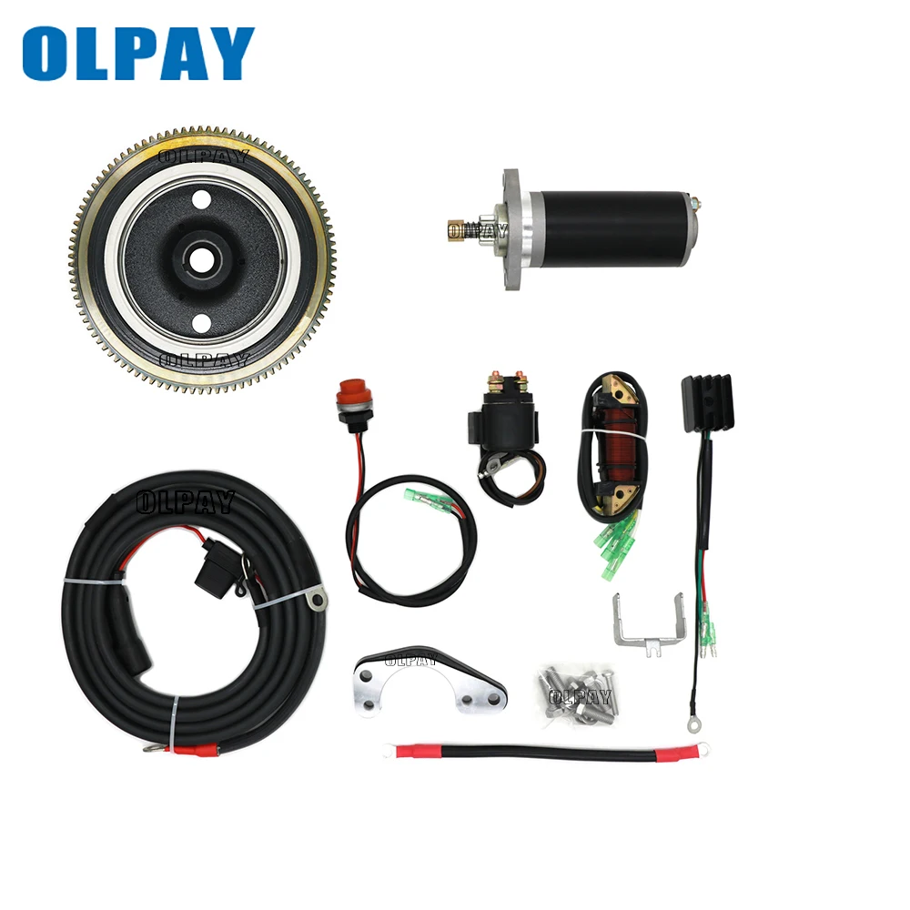 Kit de conversión de arranque eléctrico para Motor fueraborda TOHATSU