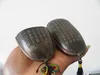 Collections chinese handwork carved belle & lotus bronze glasses case old box 2