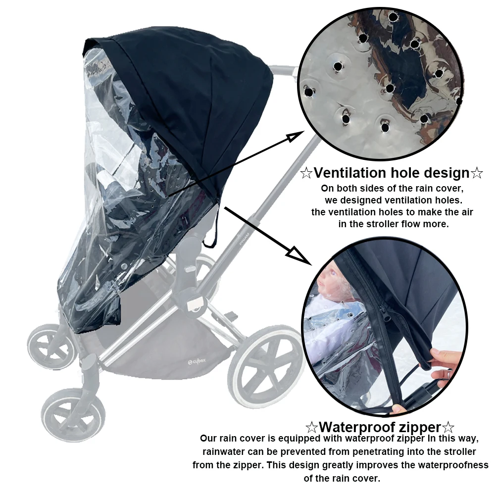 Stroller Rain Cover Compatible With Cybex Priam & Mios