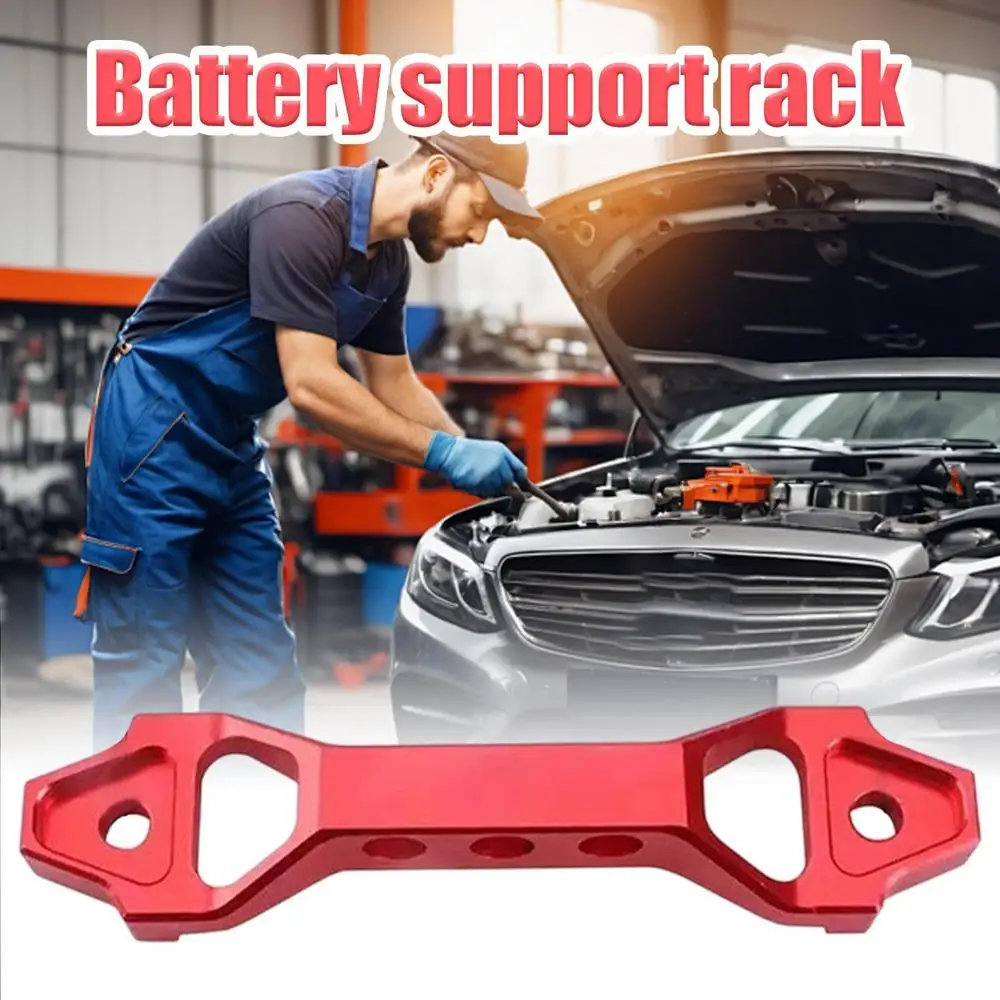 200/250mm Battery Tie Down Bracket Aluminum Car Accessories Space-Saving Battery Trays Automotive Replacement Mount for Vehicles