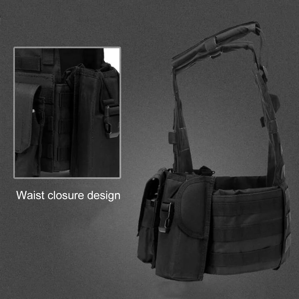 Nylon Tactical Vest Body Armor Hunting Carrier Airsoft Accessories Men Combat MOLLE Camo Military Army Vest Outdoor CS Hunting - Image 4