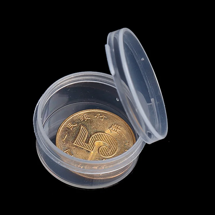 10PCS 2g-20g Plastic Travel Cosmetic Jars with Lids Clear Round Sample  Containers Pots Glitter Nail