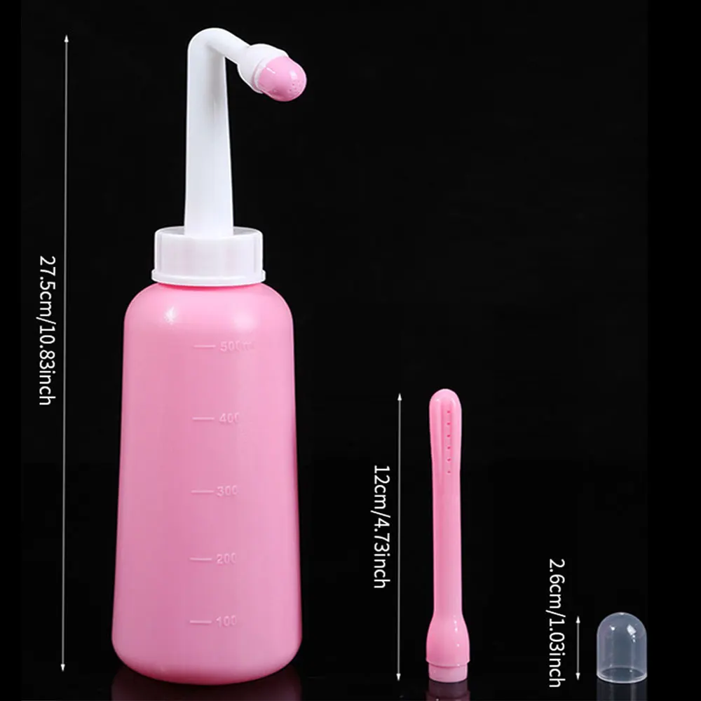 2in1 Portable Bidet Spray Handheld Travel Bidet For Pregnant Women Baby Cleansing Water Washer 500ml Bottle 5