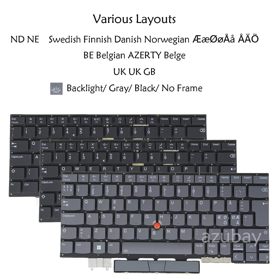 US Backlit Keyboard For Lenovo Thinkpad T14s Gen2 P1 X1 Extreme Gen 4