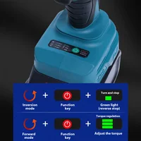 Clé à chocs électrique sans fil 3000N.m 1/2 ", clé électrique sans balais à vitesse variable, outil électrique pour batterie Makita 18-21V 6