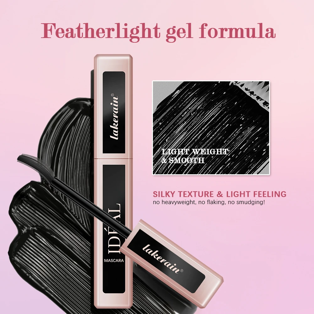 Verlängernde und voluminöse Wimperntusche für einen fächerförmigen Make-up-Effekt. Langanhaltend, klumpenfrei. Geeignet für alle Hauttöne._voghion.com