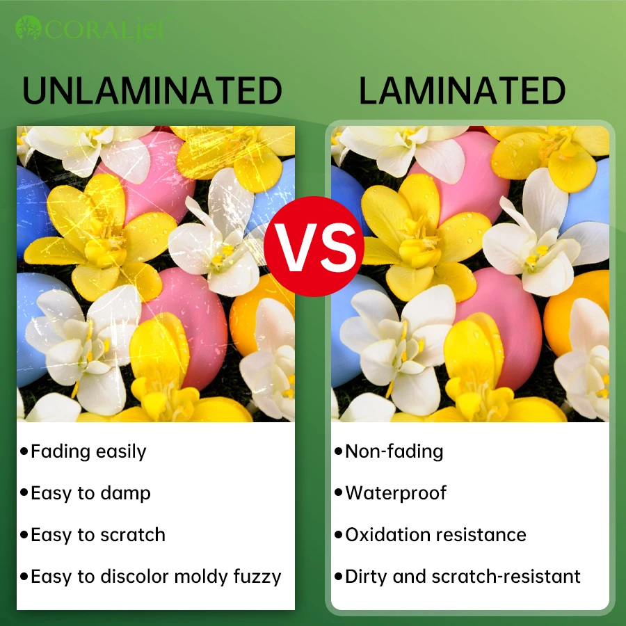 Coraljet Thermal Laminating Pouches Clear 50 Sheets A4 Size 3 Mil Waterproof Photo Paper Transparent Laminators lamination film