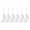 6 Pcs Christmas High Heels Hanging Ornaments Tree Decorations Mini Plastic Xmas High-heeled Shoes Pendant 1