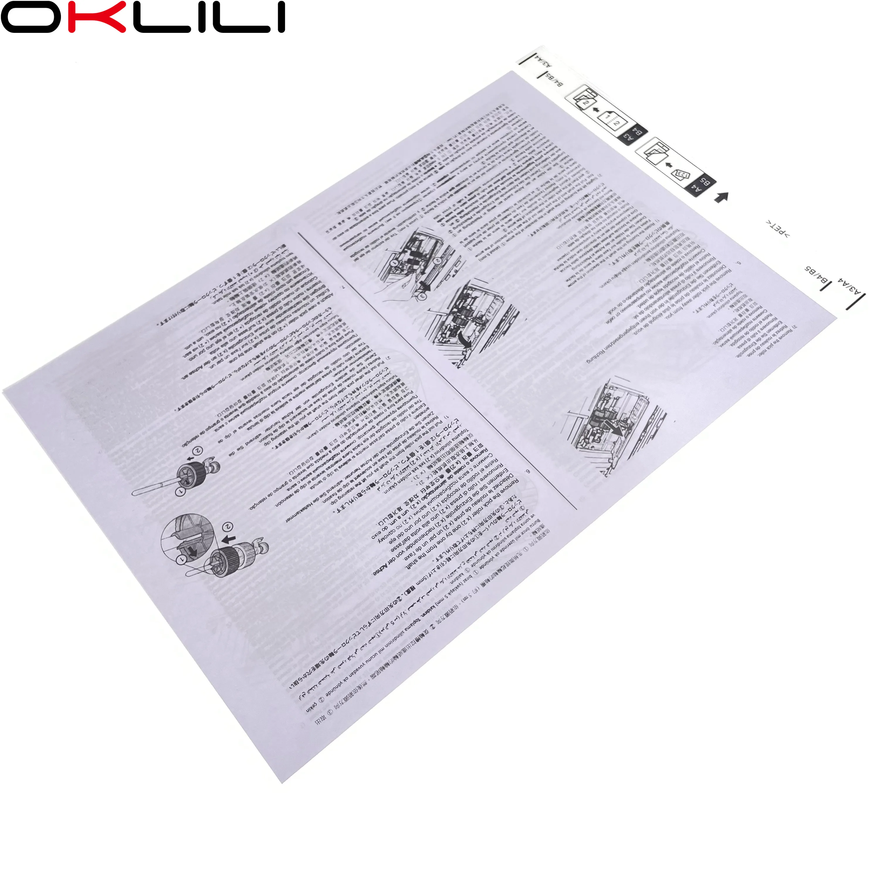 Papel Folha de Suporte Recibo para Epson a4 Scanner Scan a3 e b4 de Tamanho Ímpar Frágil Enrugado Dobrado Rasgado B12b819051 B12b813431 Pcs - Imagem 5
