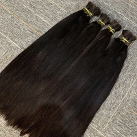 10A Virgin 100% Natural Balck Bone Straight Human Hair Bulk For Braiding Extensiones Cabelo Humano Weaving Unprocessed No Hair 1