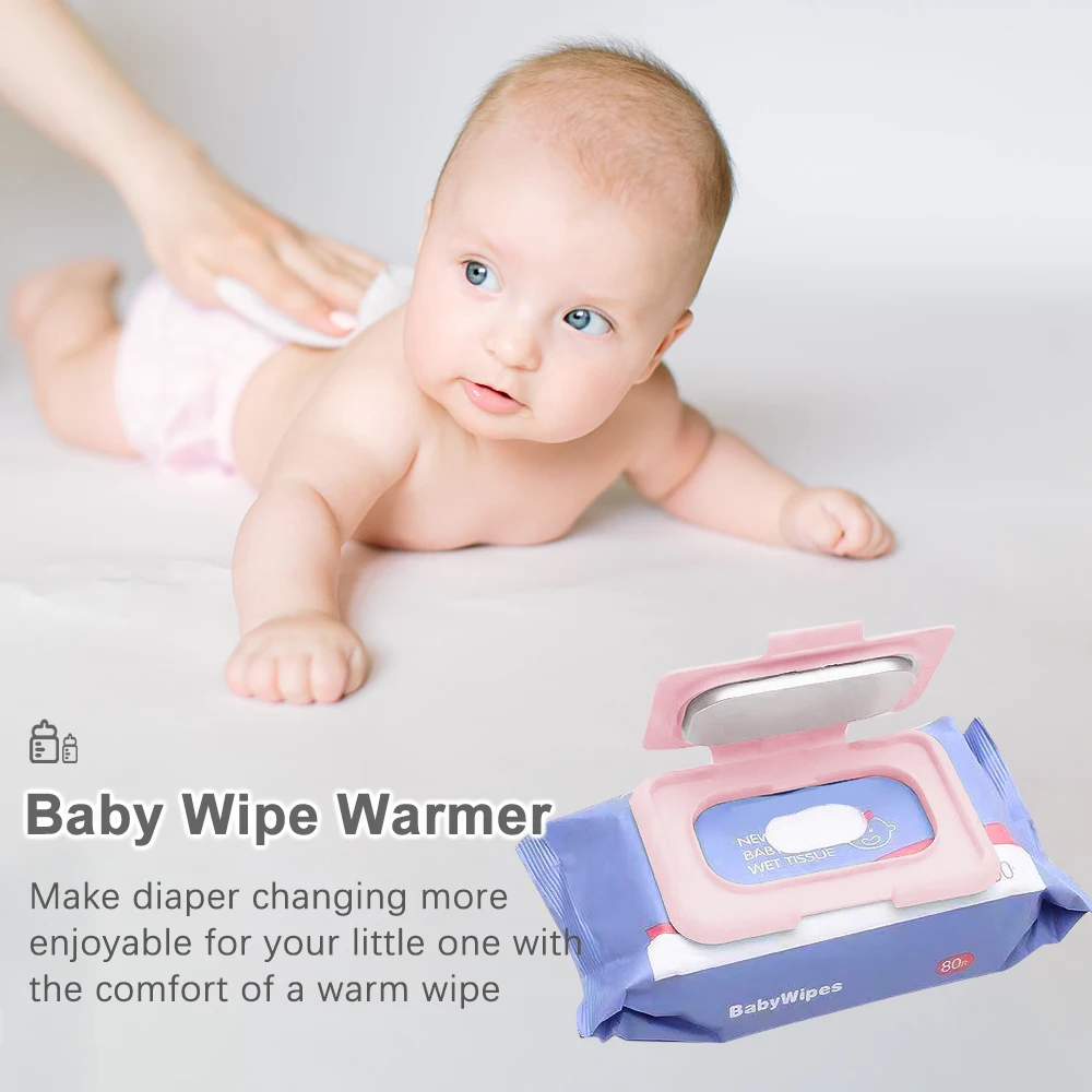 Baby Wipe Warmer Portable Baby Wet Wipes Warmer Heater USB Powered Perfect for Traveling Baby Portable Wipe Warmer