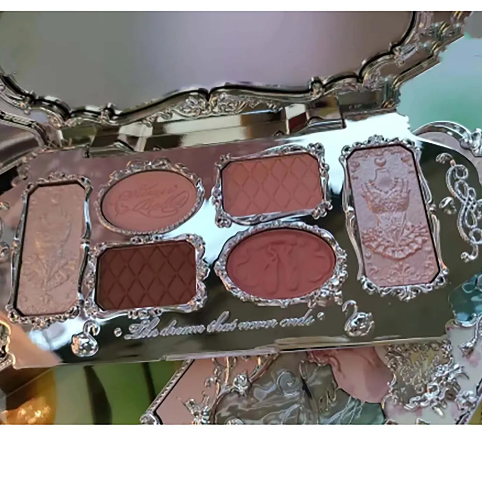 New 6Color Eye Shadow Tray Waterproof Eyeshadow Palette Lasting Make Up Brush Eye Shadow Palette Cosmetics