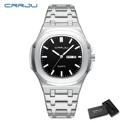 Luxury Men's Waterproof Stainless Steel Analog Quartz Wristwatch - Elegant Gift (SB BOX)