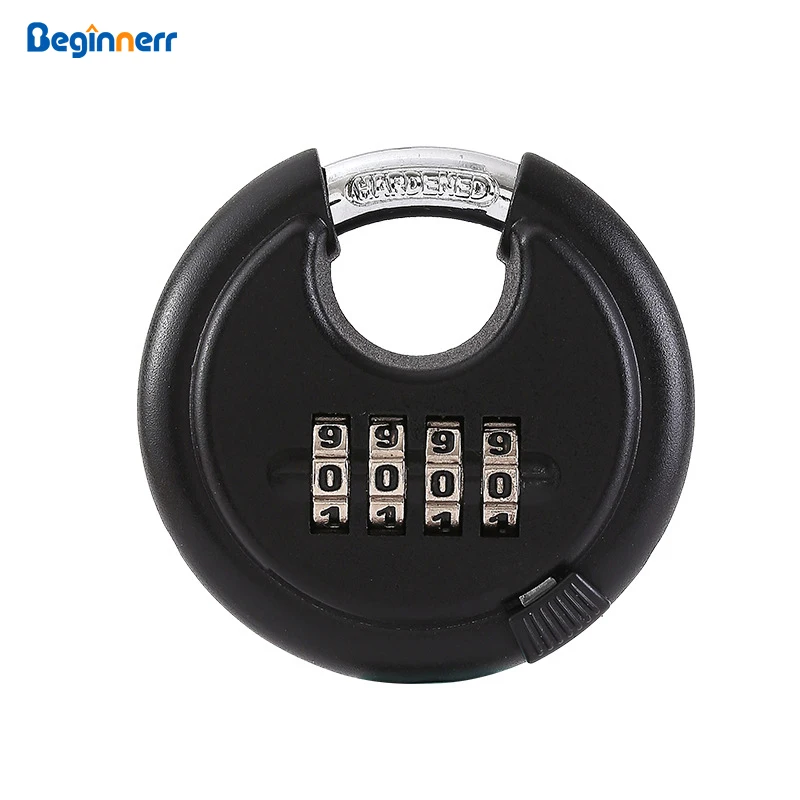 Black Round Combination PadLock Head Durable Anti-Theft Code Padlock ...