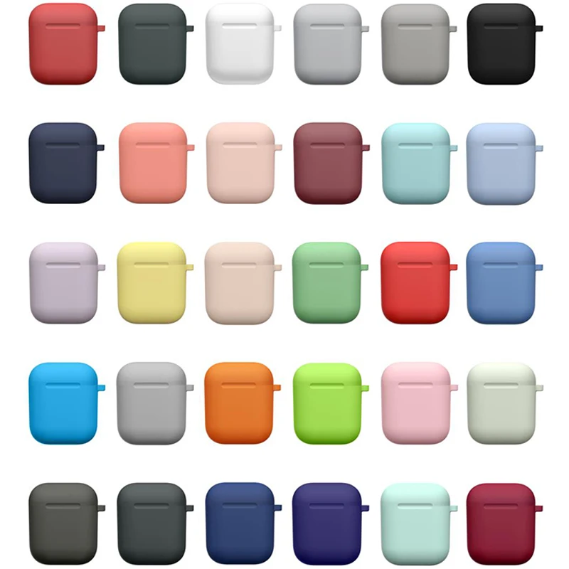 

New Silicone Anti-lost Protective Cover Skin Case For Apple airpods 1 2 Case Protective Soft Silicone For Air Pods 1 2 Cases