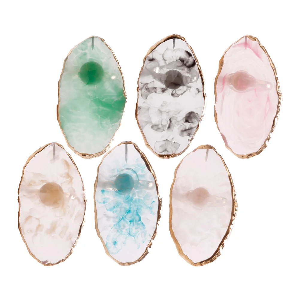 

6 шт., кольца для дизайна ногтей