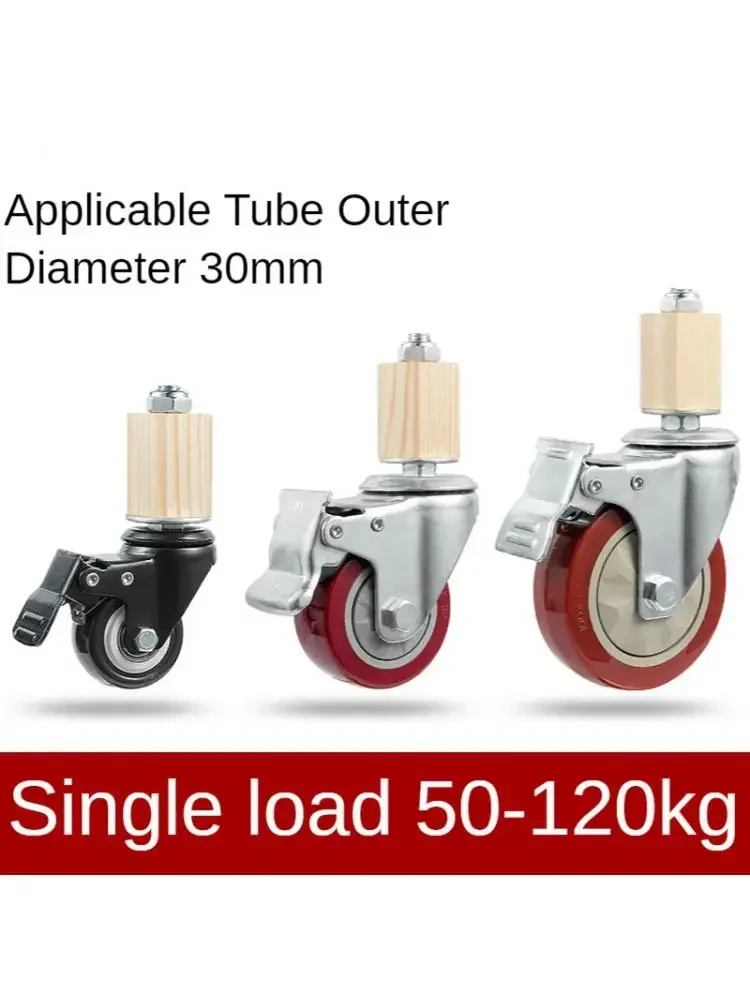 Wholesale Heavy Duty 4 Inch Non Arking TPR Swivel Dolly Wheel Caster 100 Fro - Foto 10