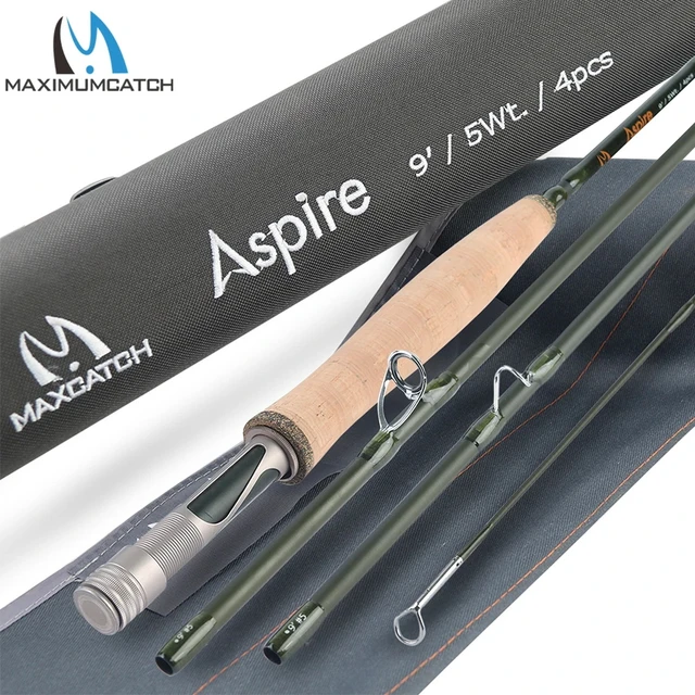 Maximumcatch Aspire Fly Fishing Rod 9FT 5/6/8 WT IM10 40T Carbon Fiber Fast  Action Fly Rod With Tube Case - AliExpress
