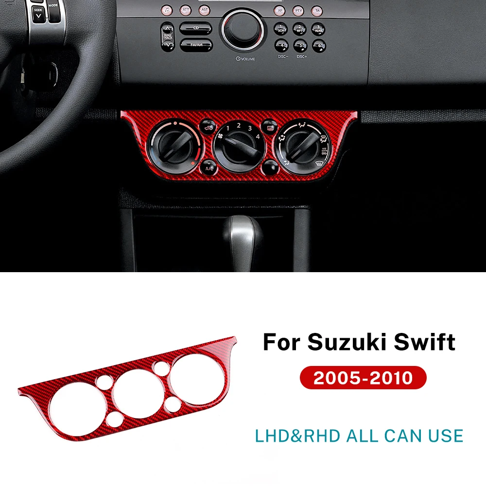 Premium Real Soft Carbon Fiber Sticker for Car Central Control AC Frame