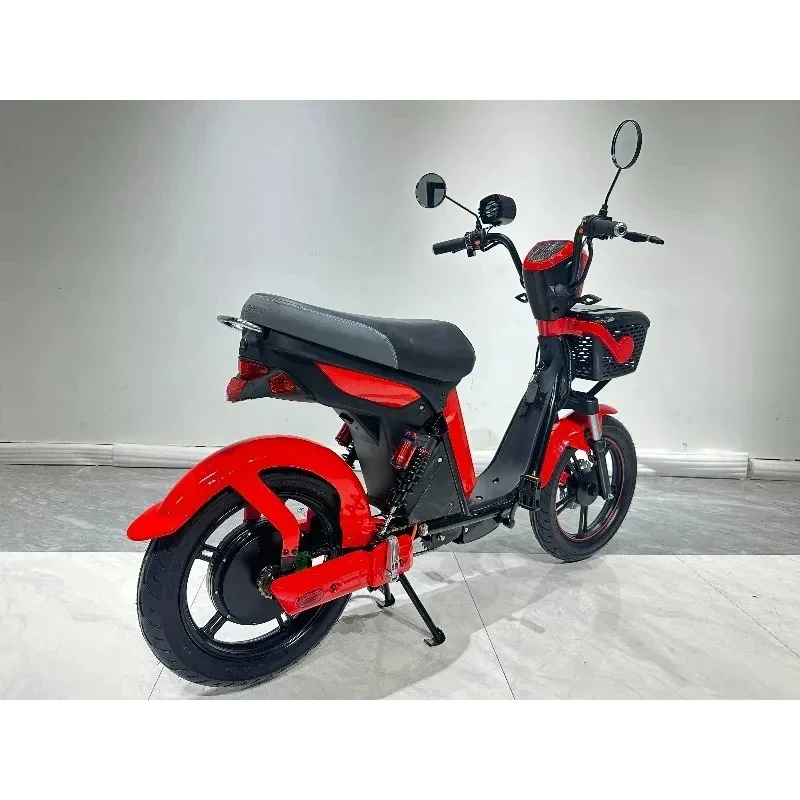 Bicicletta elettrica di alta gamma 800w per adulti, bici elettrica da città da 18 pollici con motore sul mozzo posteriore e batteria integrata - immagine 3