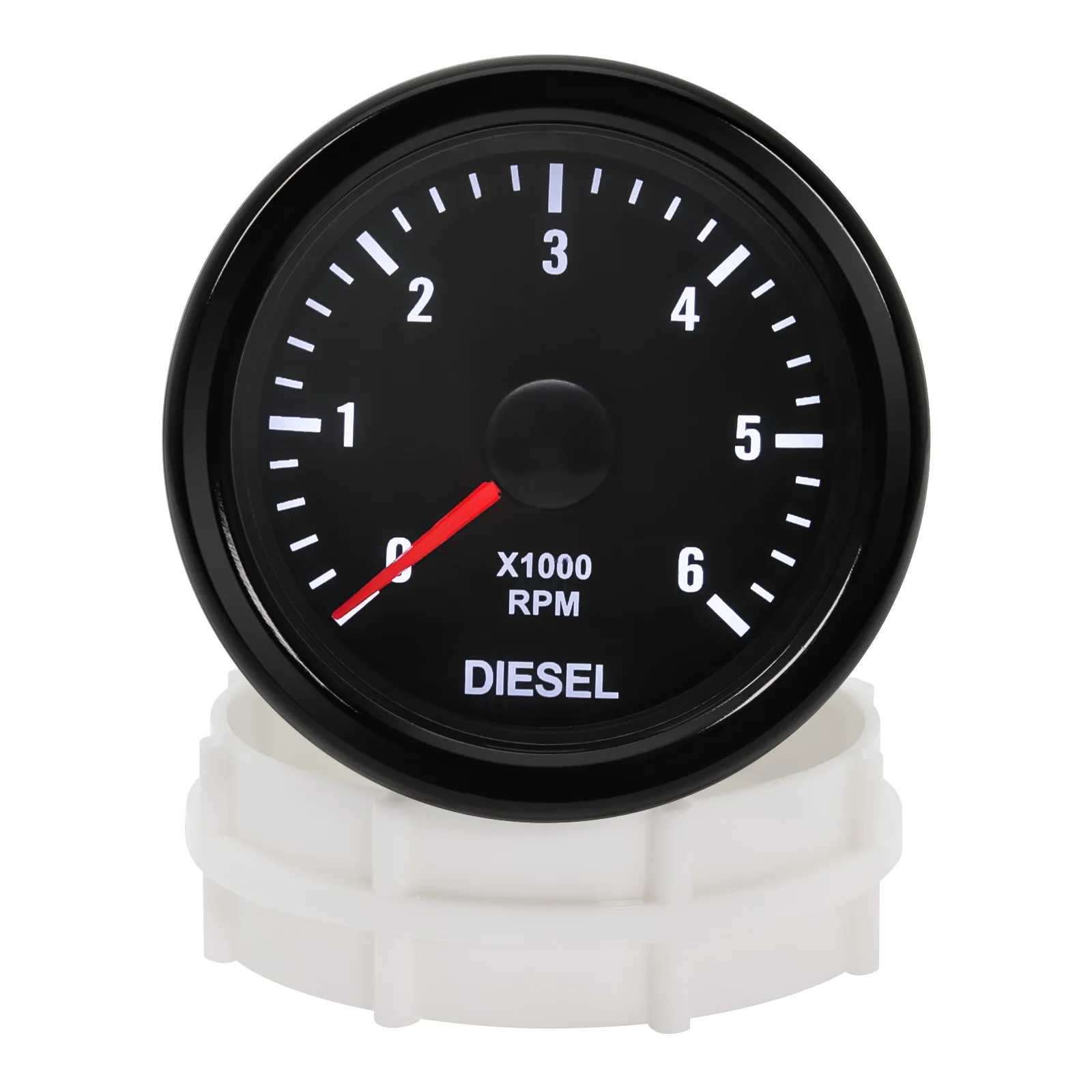 Car Accessories 52MM 2inch Auto Gauge Diesel Tachometer 0-6000RPM Meter with whi